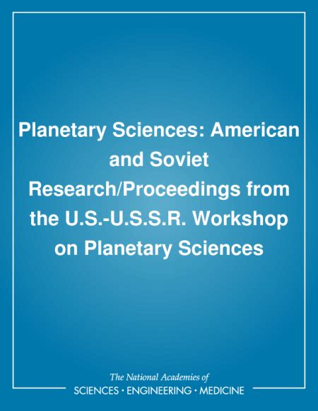 Planetary Sciences American and Soviet Research/Proceedings from the U.S.-U.S.S.R. Workshop on Plan Kindle Editon